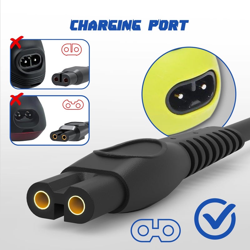 Pinkind 5V USB Charging Cable Compatible with Philips One Blade QP2724 Charger Cord for Phillips Norelco Oneblade 360, QP1924, QP2834, MG5910, Shaver 3600, 3900, 2 Packs Beard Trimmer Power Cord for Travel - Image 2